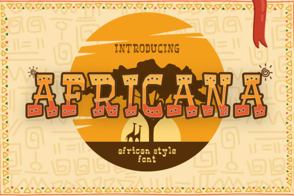 Africana: A Vibrant Display Font for Expressive Editorial Design