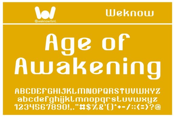 Age of Awakening: A Bold Display Font for Business Branding