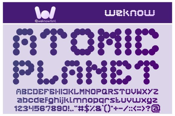Atomic Planet: A Display Font That Sparks Creativity for Makers