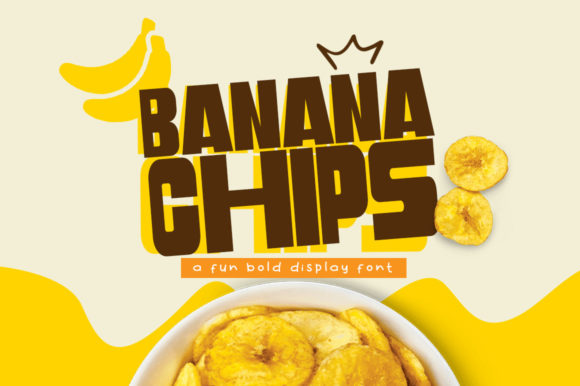 Banana Chips: A Playful Display Font for Web Design