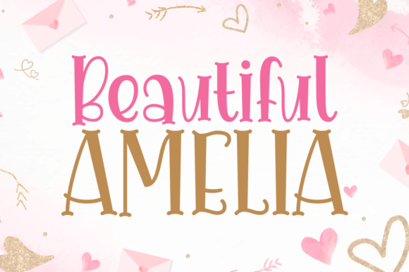 Beautiful Amelia: A Chic Display Font for Your Brand