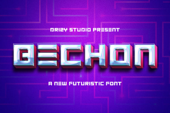 Bechon: A Futuristic Display Font for Modern Editorial Design