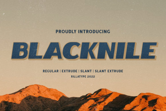 Blacknile: A Bold Display Font for Your Brand