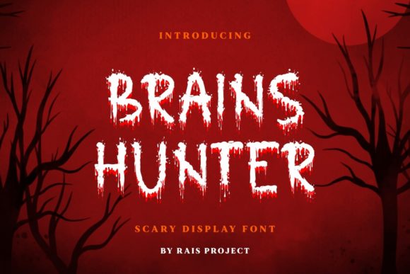 Brains Hunter: A Spooky Display Font for Web Design