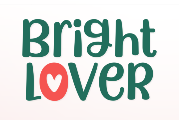 Bright Lover: A Playful Display Font for Campaigns