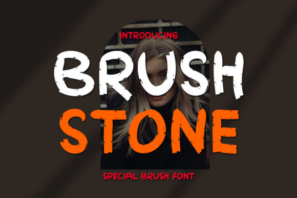 Brush Stone: A Modern Display Font for Editorial Design