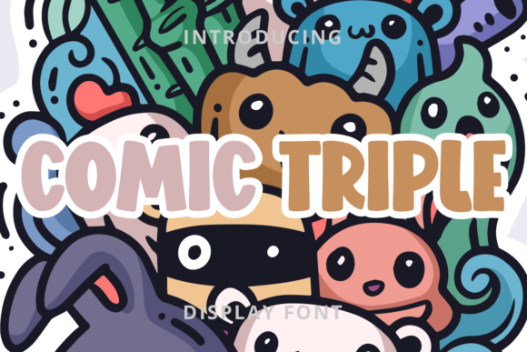 Comic Triple: A Quirky Display Font for Branding