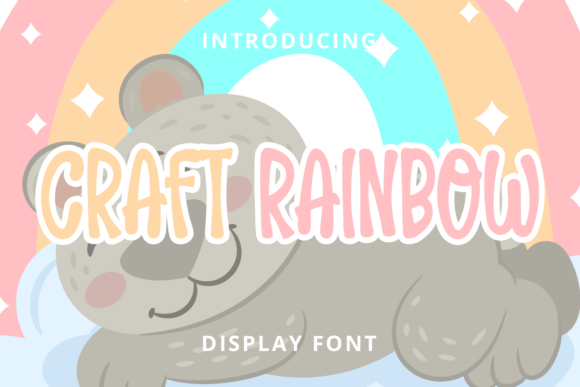 Craft Rainbow: A Stylish Display Font for Modern Branding