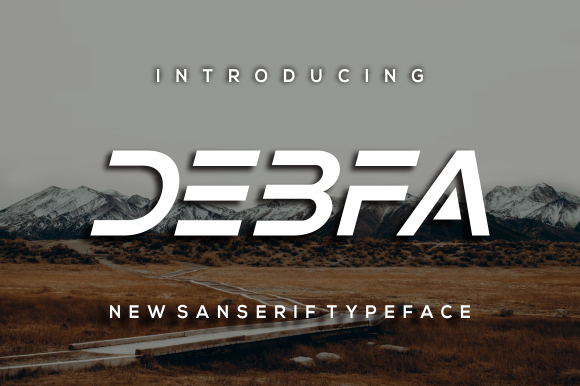 Debfa: A Bold Display Font for Business Branding