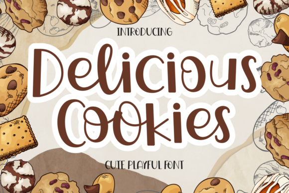 Delicious Cookies: A Quirky Display Font for Branding