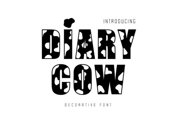 Diary Cow: A Playful Display Font for Editorial Design