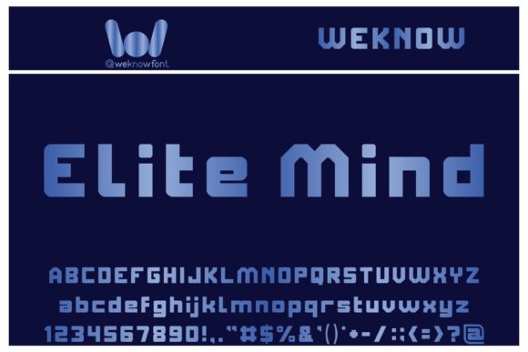 Elite Mind: A Bold Display Font for Brand Identity