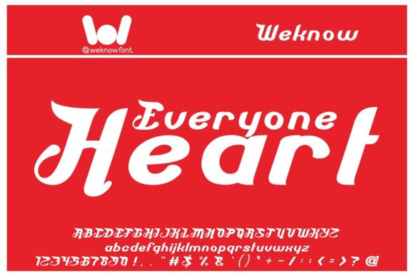 Everyone Heart: A Quirky Display Font for Campaigns