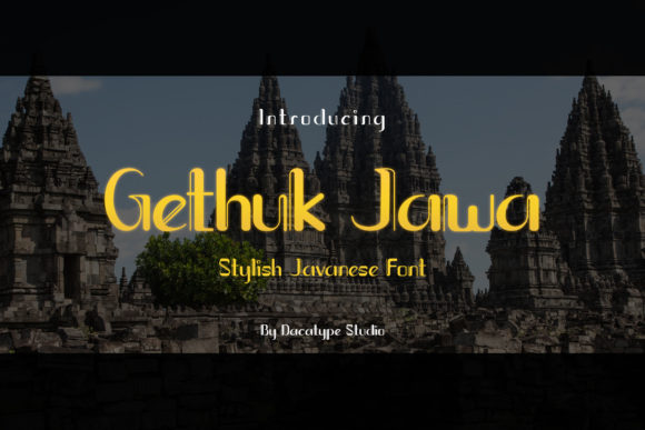Gethuk Jawa: A Heritage Display Font for Bold Branding