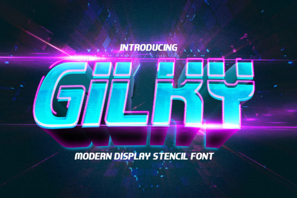 Gilky: A Modern Display Font for Dynamic Editorial Design