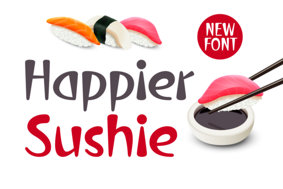 Happier Sushie: A Sharp Display Font for Campaigns