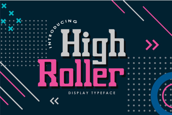 High Roller: A Bold Display Font for Modern Branding Projects