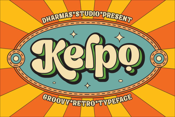 Kelpo: A Retro Display Font for Bold Editorial Design