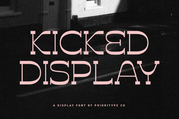 Kicked: A Vintage Display Font for Bold Marketing