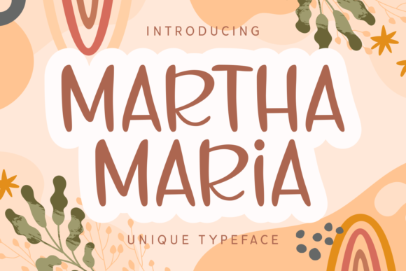 Martha Maria: A Modern Display Font for Web Design