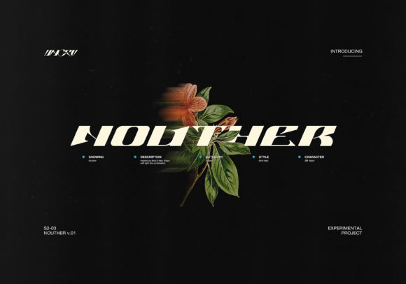 Nouther: A Modern Display Font for Crafters