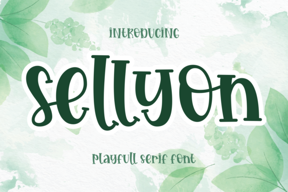 Sellyon: A Quirky Display Font for Modern Editorial Design