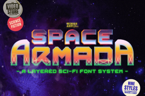 Space Armada: A Sci-Fi Display Font for Bold Branding