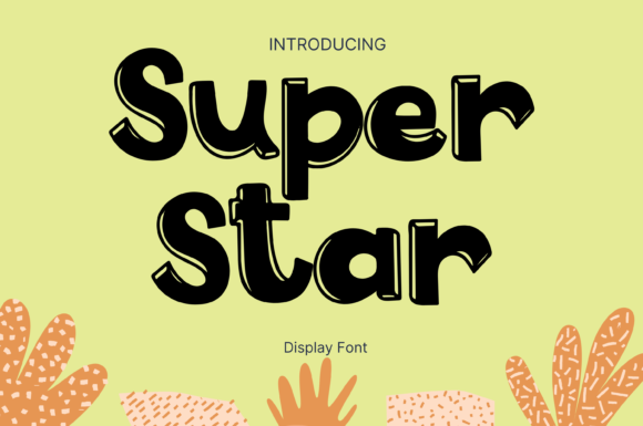 Super Star: A Bold Display Font for Crafters