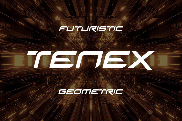 Tenex: A Futuristic Display Font for Bold Campaigns