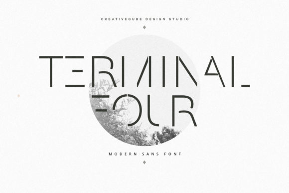 Terminal Four: A Modern Display Font for Editorial Design