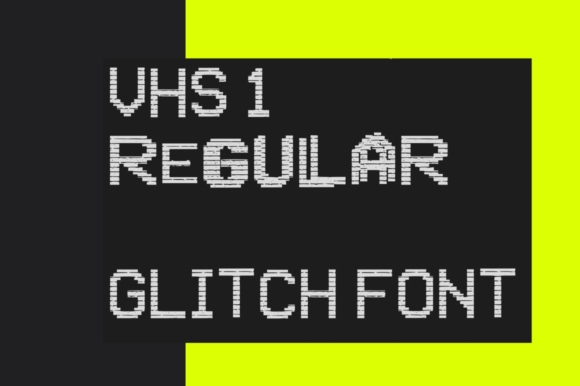 VHS Glitch: A Futuristic Display Font for Web Design