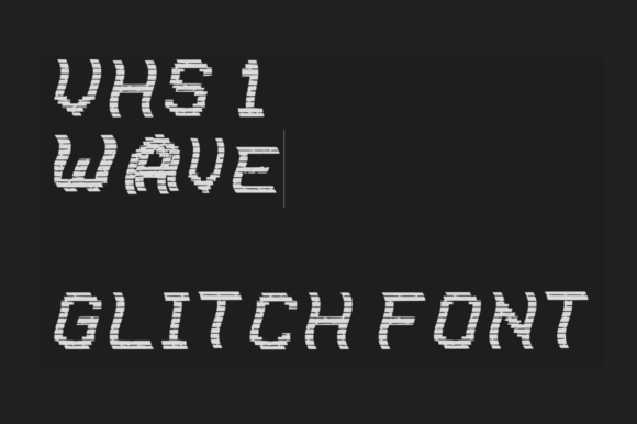 VHS Wave: A Glitch Display Font for Modern Branding